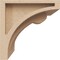 Ekena Millwork 5"W x 5"D x 5"H Wide Viola Rough Cedar Woodgrain TimberThane Corbel, Primed Tan CORUR05X05X05VIORCPR - alternate 6